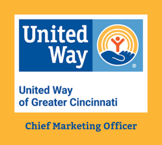 United Way logo - United Way of Greater Cincinnati logo with the words, Chief Marketing Officer