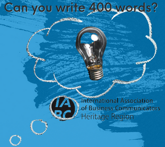 Lightbulb and thought bubbles with "Can you write 400 words?"