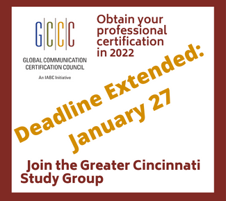 Graphic Treatment of Global Communication Certification Council: An IABC initiative. Get accredited in 2022; Join the Greater Cincinnati Study Group. Let us know by January 18, 2022.