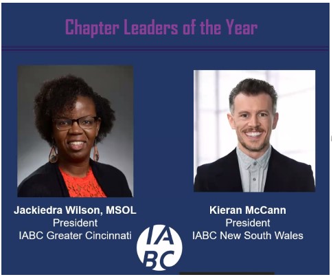 Jackiedra Wilson, MSOL, selected as a Chapter Leader of the Year. 