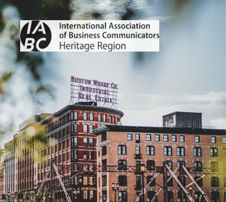 Boston buildings with IABC Heritage Region logo 